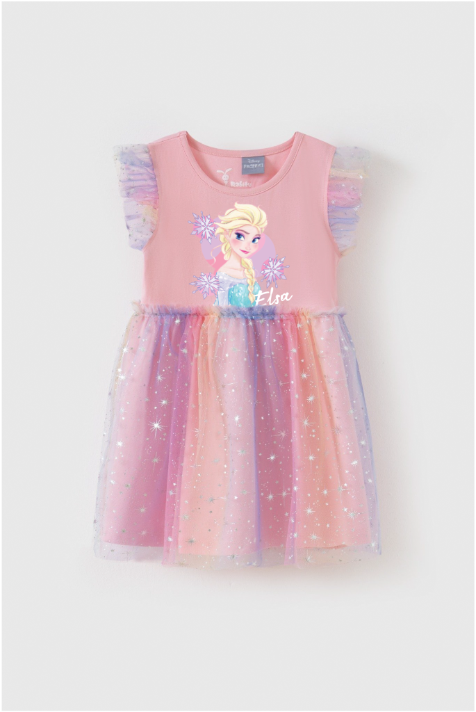 Đầm Voan Công Chúa Elsa Cho Bé Gái