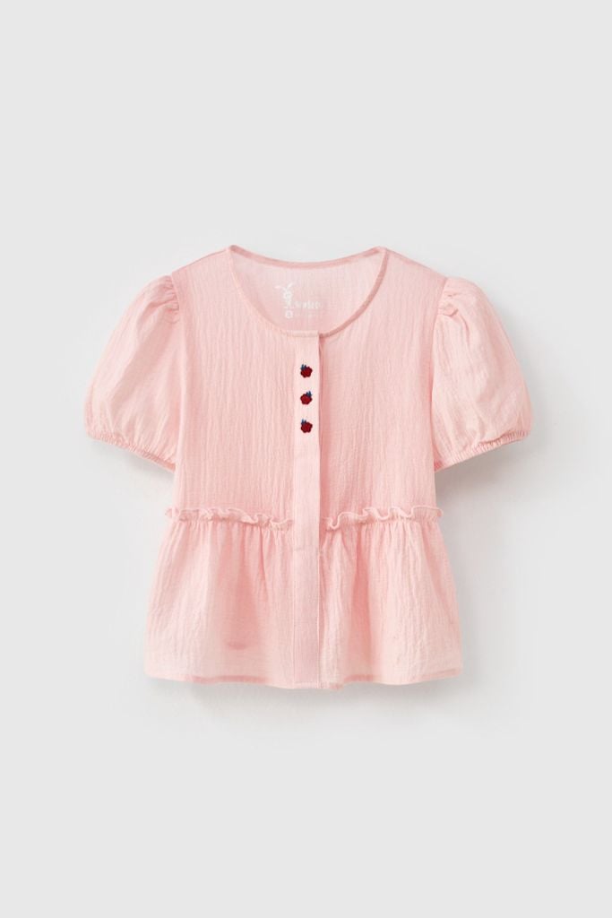 Áo Ngắn Tay Cho Bé Gái 